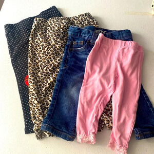 Cat & Jack Pants bundle Girls Size 12 Months